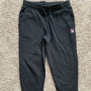 Black fila joggers/ sweats